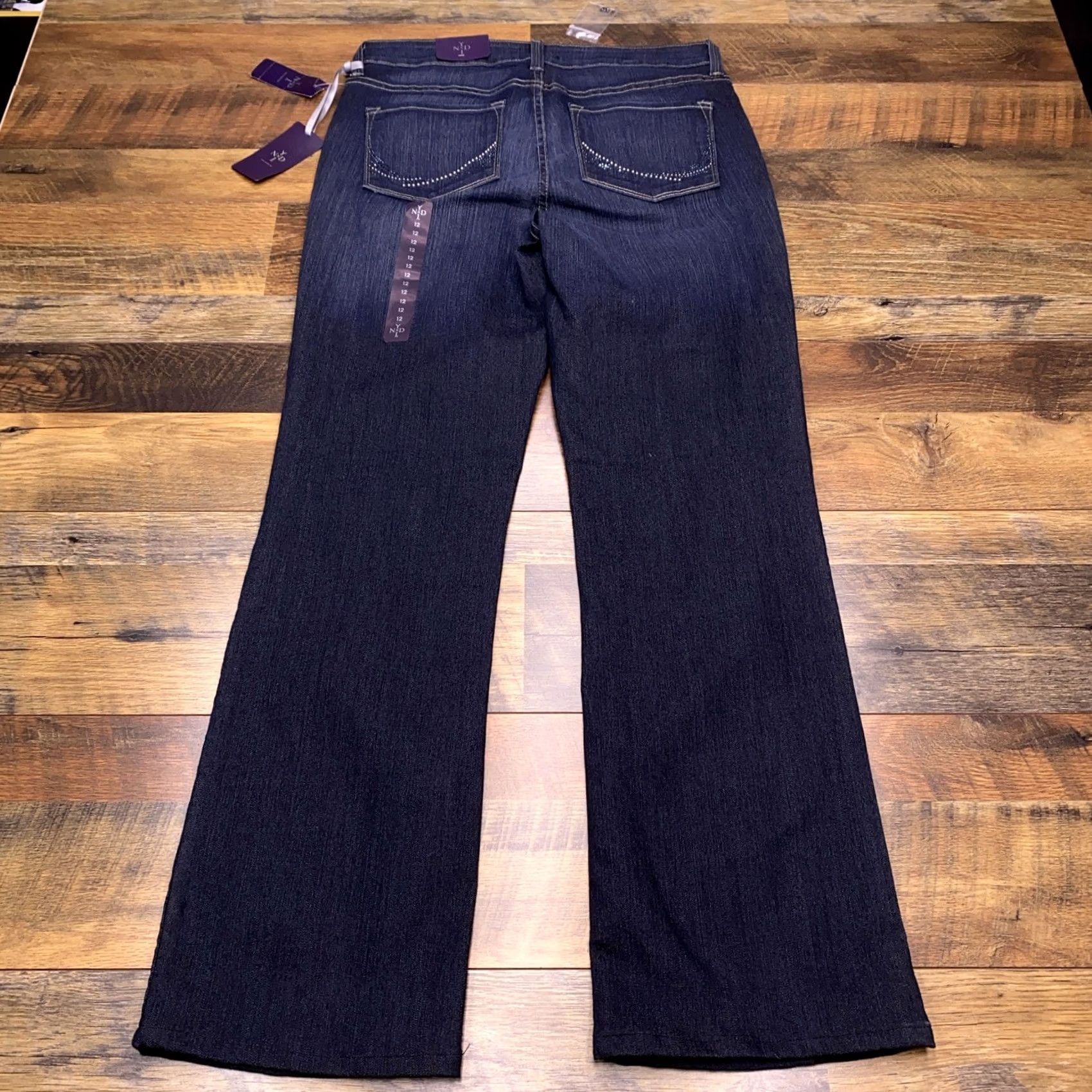 NYDJ NYDJ Jeans Bootcut 12 Blue Mid Rise Stretch Denim 5-Pocket Modern Vintage: No Womens Girls? (clarify) Size 34" / US 12 / IT 48 - 2 Thumbnail