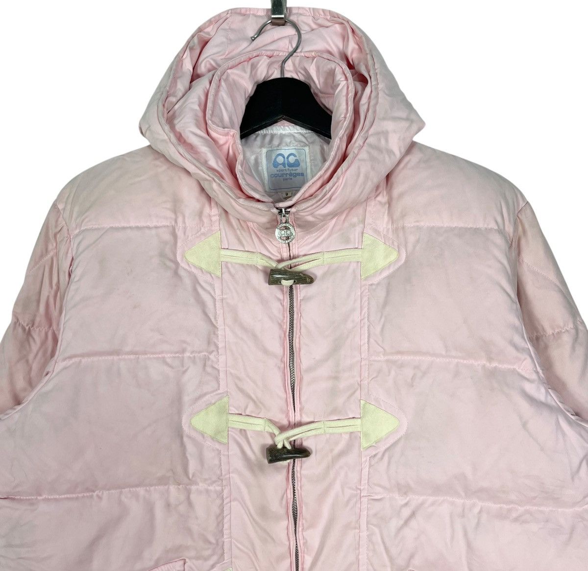 Courreges × Designer Courreges Women Puffer Duffle Coat Size L / US 10 / IT 46 - 2 Thumbnail