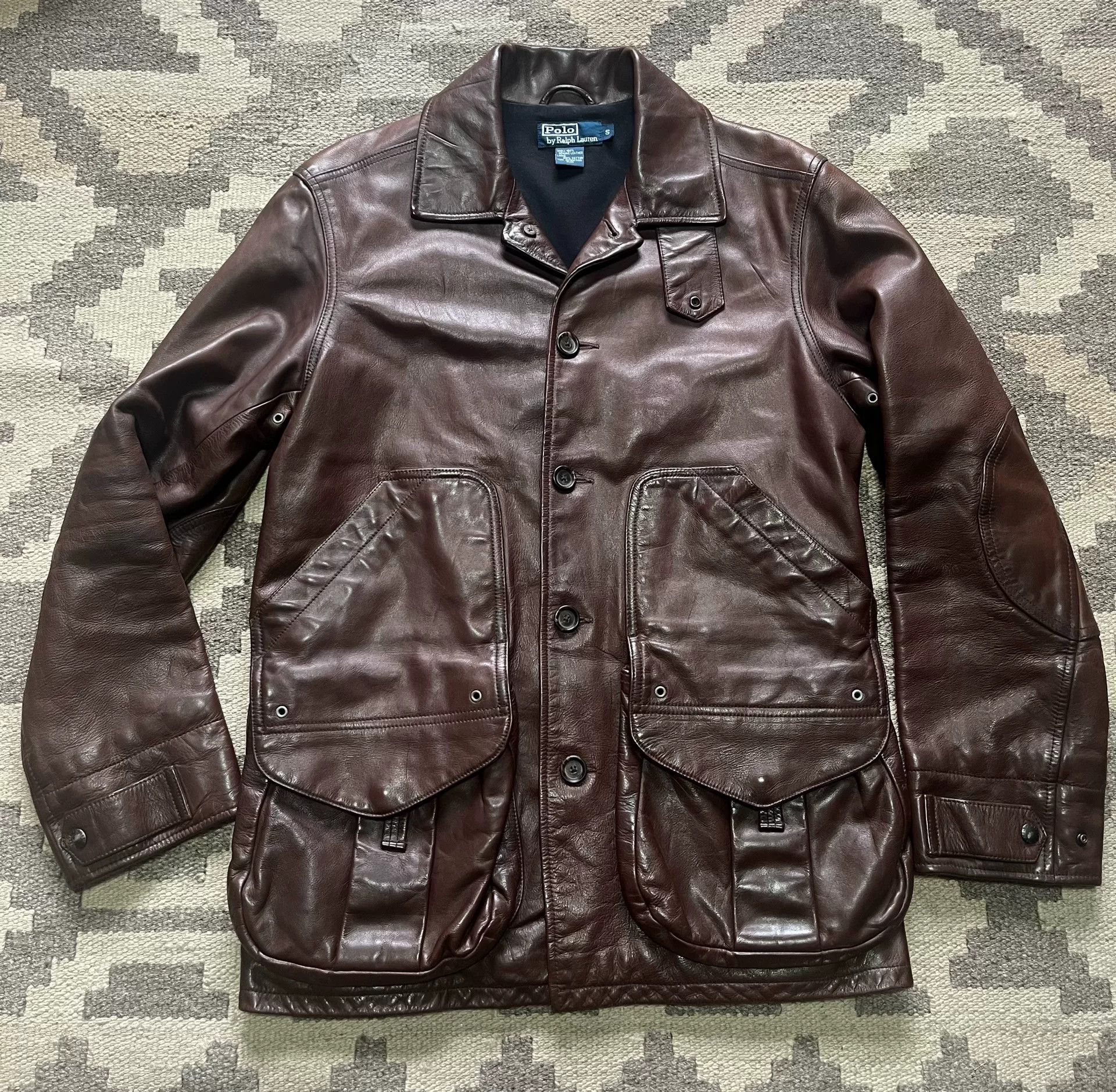 RRL Ralph Lauren Ralph Lauren RRL Leather Hunting Vest Size US S / EU 44-46 / 1 - 1 Thumbnail