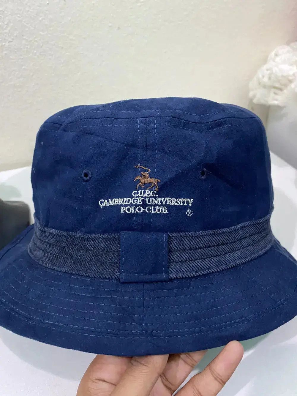 Beverly Hills Polo Club × Vintage Polo Club Cambridge University Bucket Hat Size ONE SIZE - 5 Thumbnail