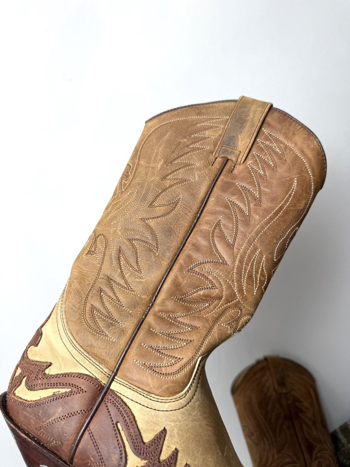 Cowboy Equipment 💥Rare! Vintage Sendra Western Leather Cowboy Boots Size US 6 / IT 36 - 11 Thumbnail