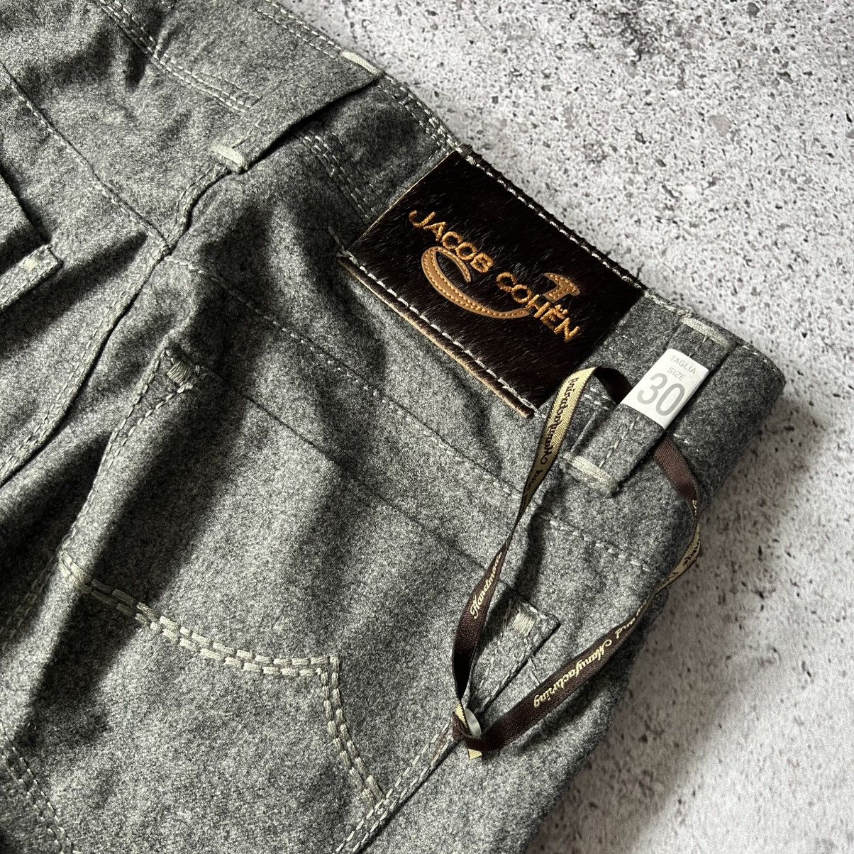 Jacob Cohen Jacob Cohen J688 Luxury Wool Flannel Pants Grey Size US 30 / EU 46 - 9 Thumbnail