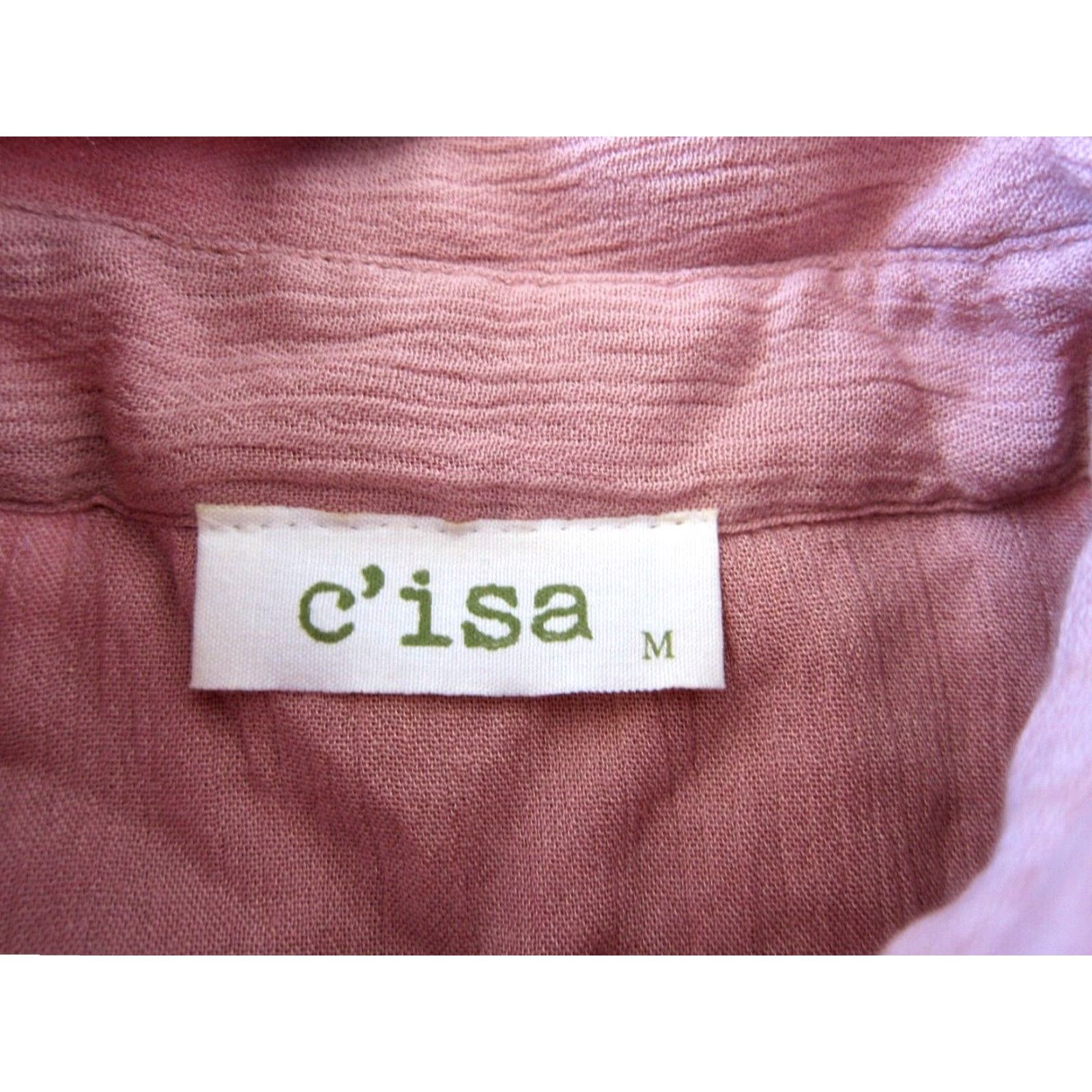 Pinko c'isa 100% Rayon Mauve Pink Collared Ruffle Long Sleeve Smock Peasant Dress M Size M / US 6-8 / IT 42-44 - 4 Thumbnail