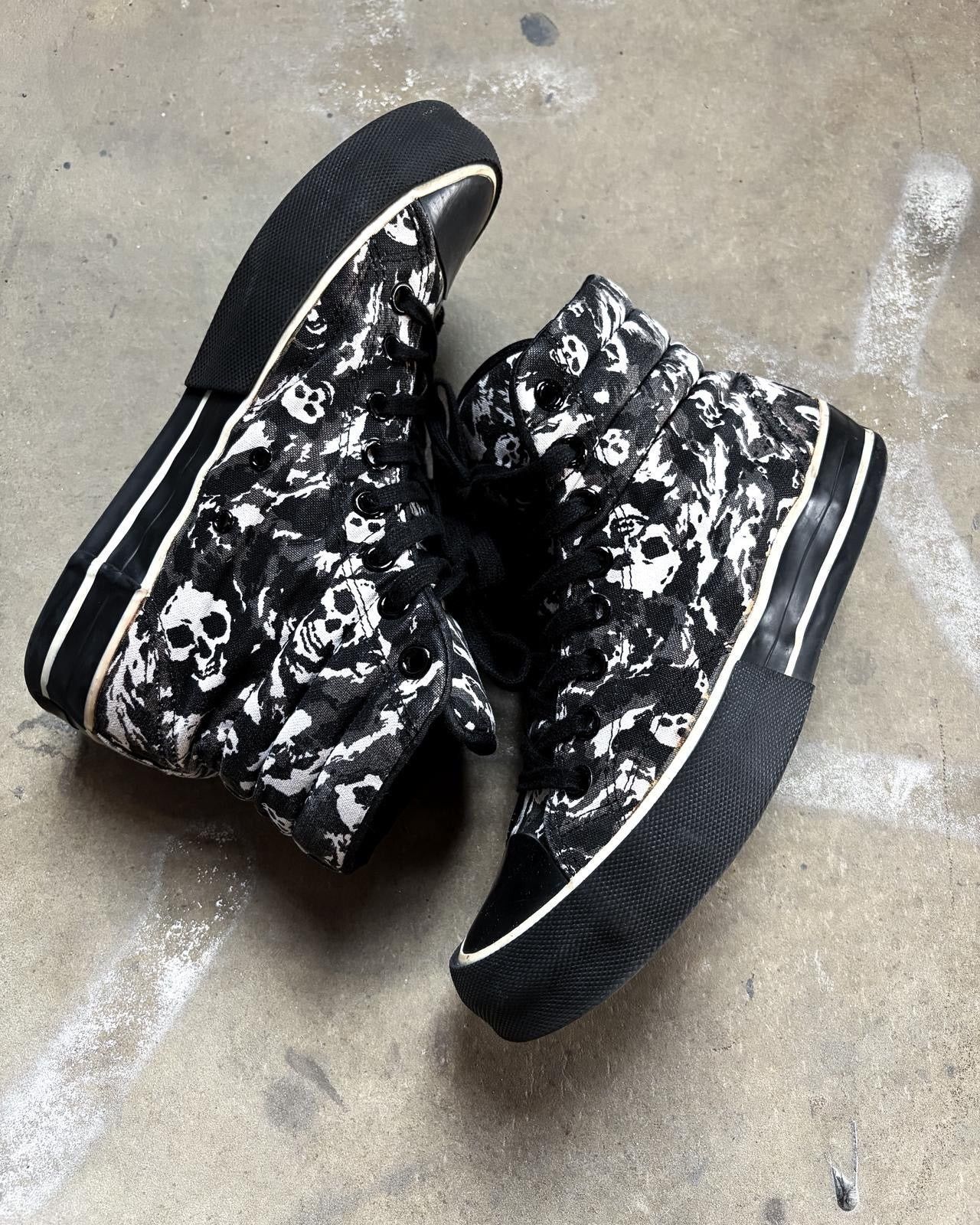Number (N)ine S/S01 SKULL HIGH TOP CONVERSE Size US 7.5 / EU 40-41 - 5 Thumbnail