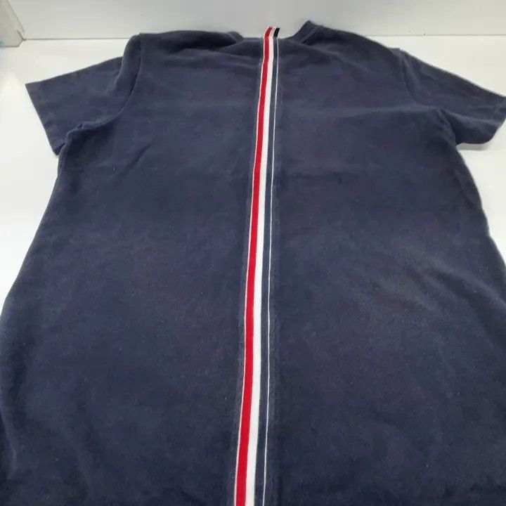 Thom Browne Thom Browne Navy Striped Cotton Short Sleeve T-Shirt -2507 Size US M / EU 48-50 / 2 - 9 Thumbnail