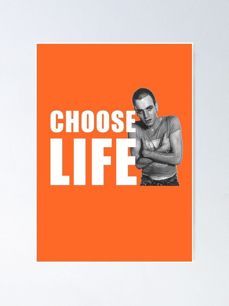 Vintage Vintage Choose Life Trainspotting T-shirt Size US XL / EU 56 / 4 - 6 Thumbnail
