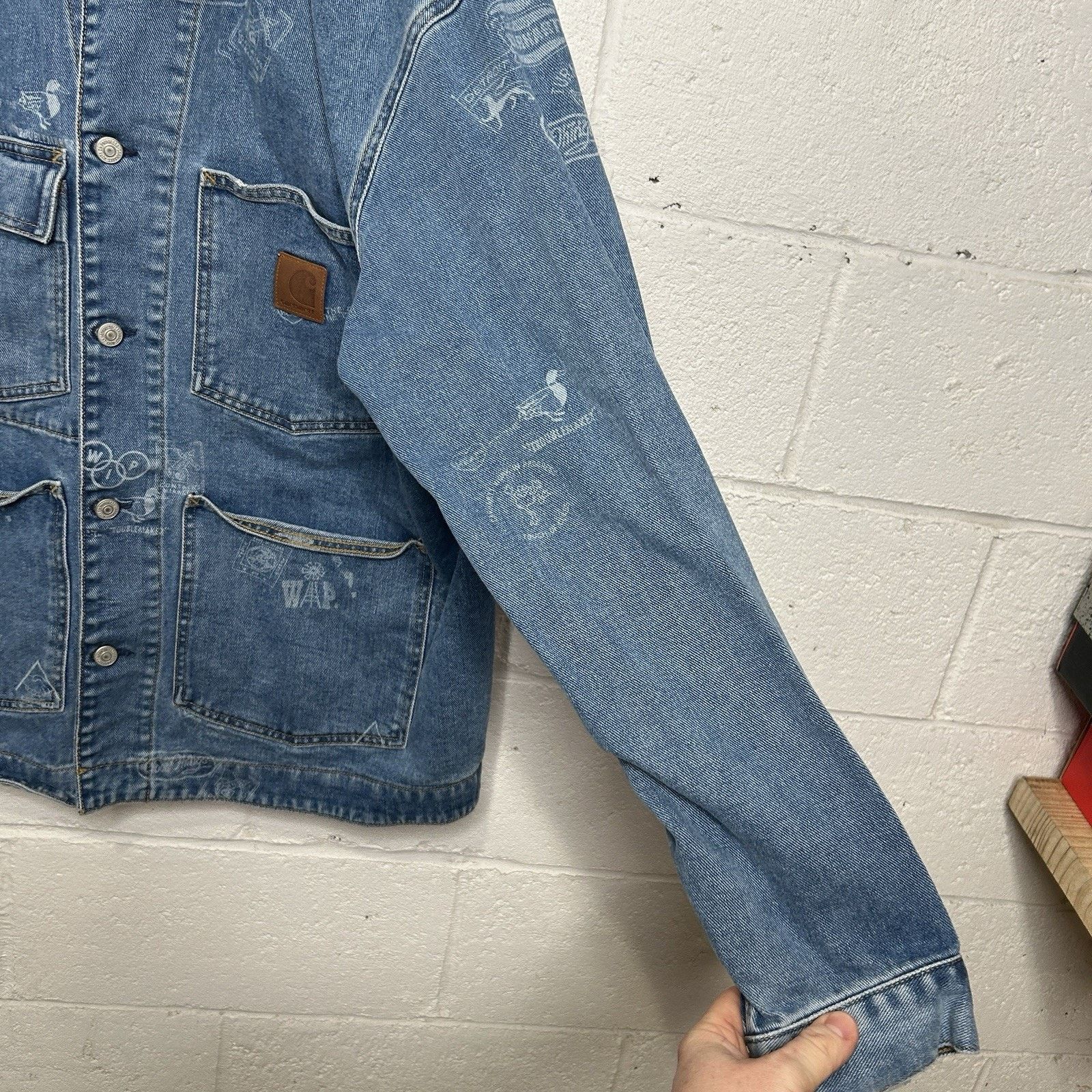Carhartt Carhartt WIP Denim Stamp Print Jacket “Blue” 1033743 Size US M / EU 48-50 / 2 - 5 Thumbnail