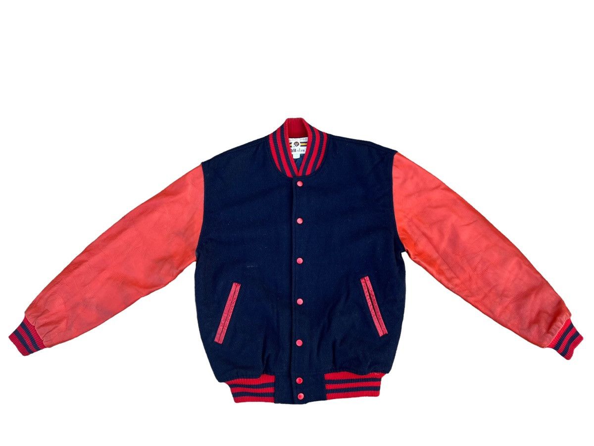 Leather Vintage 90s MIRV Ski Racing Team QB Club Varsity Jacket Size US M / EU 48-50 / 2 - 2 Thumbnail