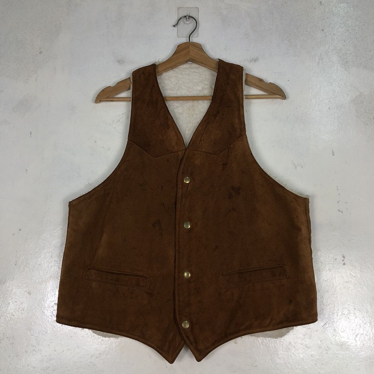 Genuine Leather 🔥Vintage Genuine Leather Vest Jacket Japan Size US M / EU 48-50 / 2 - 1 Thumbnail