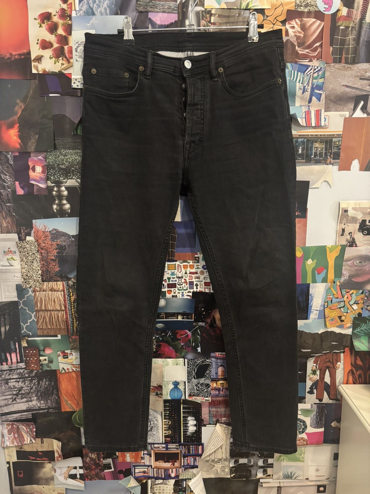 Acne Studios Acne Studios Black Denim Jeans 29 x 30 Made In Italy Size US 29 - 1 Thumbnail