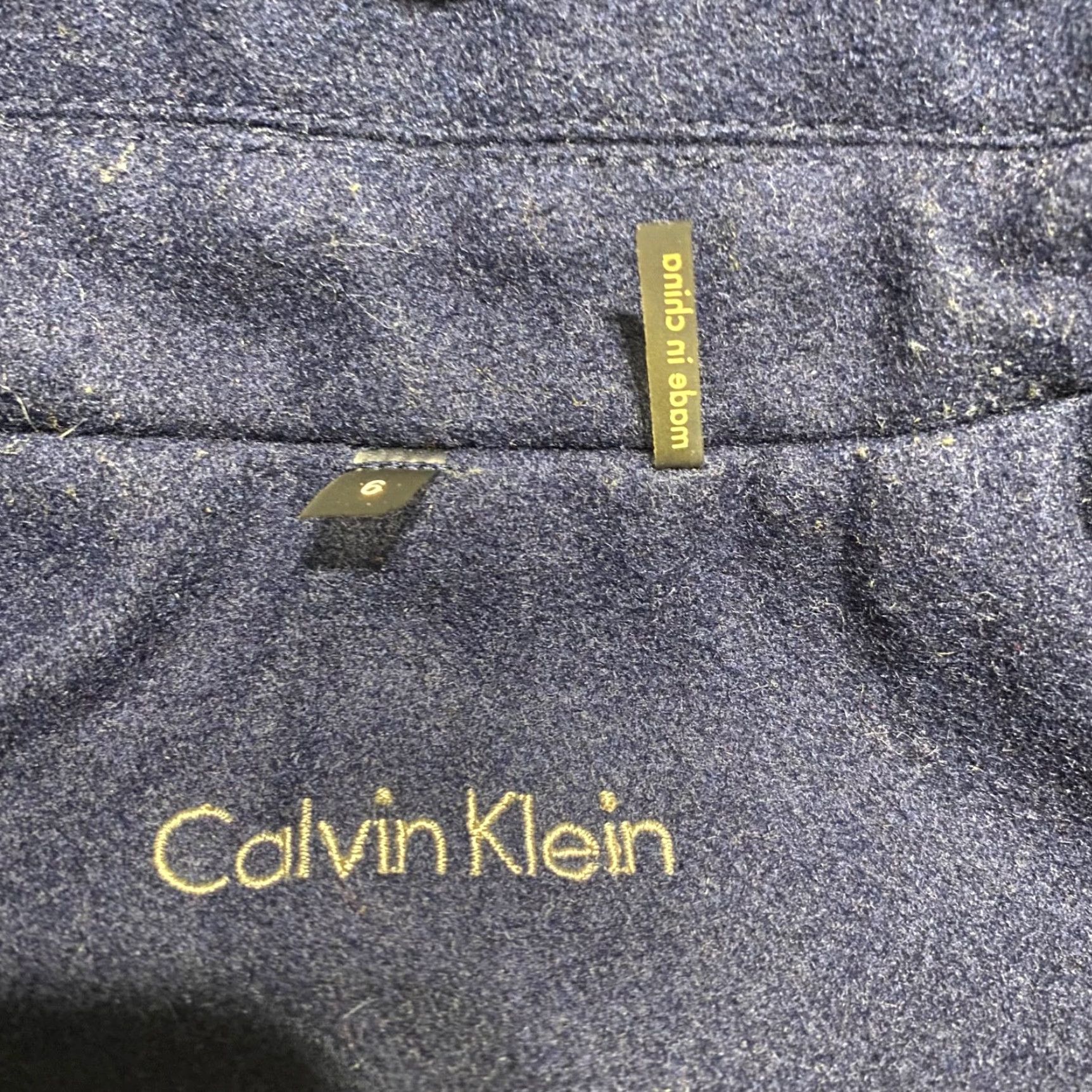 Calvin Klein Calvin Klein Womens Coat Wool Blend Quilt Lined Hooded Toggle Buttons Blue Mid-Length Regular Size 6 Womens Jacket Coat Size M / US 6-8 / IT 42-44 - 3 Thumbnail
