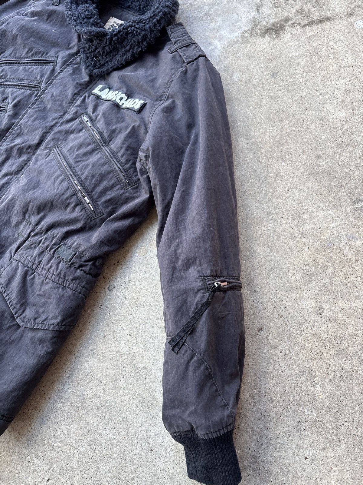 Other Vintage RNA Slang Women’s Black Fur Lined Tactical Jacket Size M / US 6-8 / IT 42-44 - 9 Thumbnail