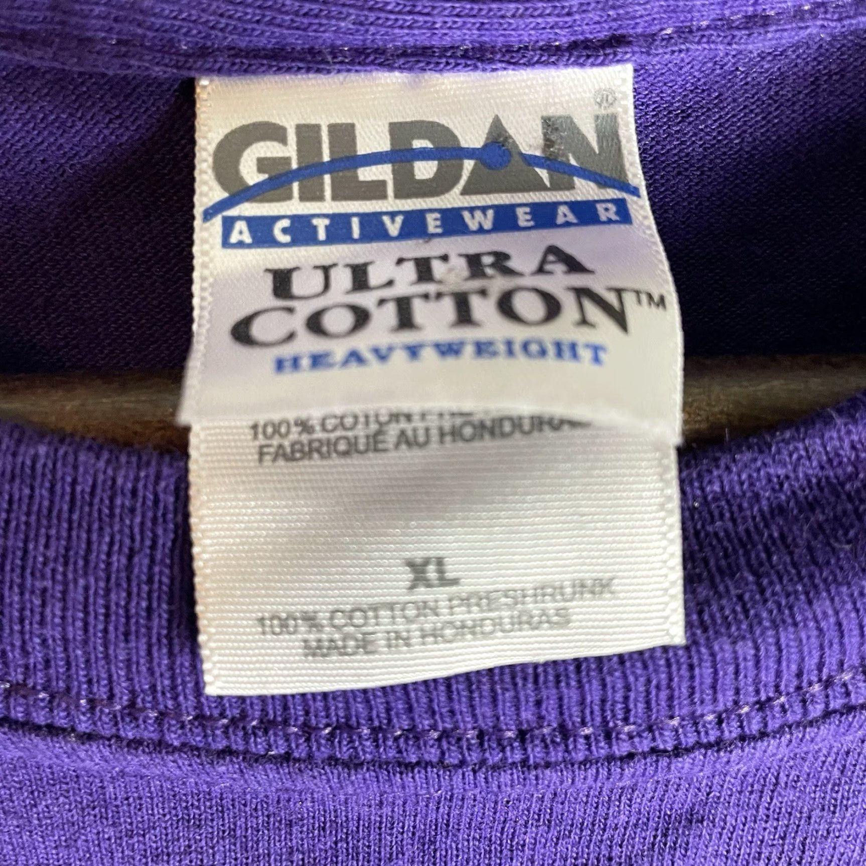 Gildan VINTAGE Gildan Cat T-Shirt Unisex Adults XL Purple Crew Neck Short Sleeve Size ONE SIZE - 6 Thumbnail