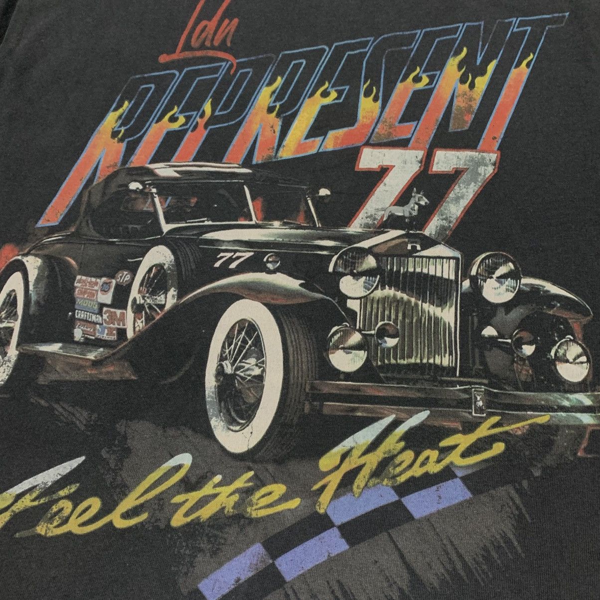 Represent Clo. Represent XS Feel The Heat Vintage Black Tee Size US XS / EU 42 / 0 - 3 Thumbnail