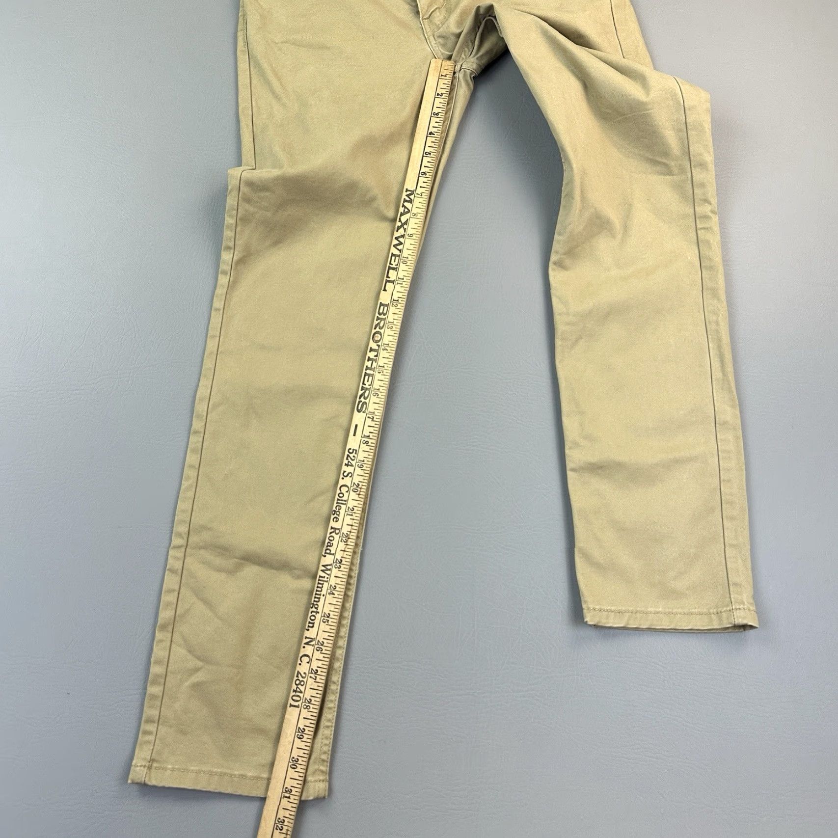 Levi's VINTAGE Levis 511 Pants Mens 30x32 30x31 Beige Slim Fit All Season Tech Stretch Casual Size US 30 / EU 46 - 2 Thumbnail