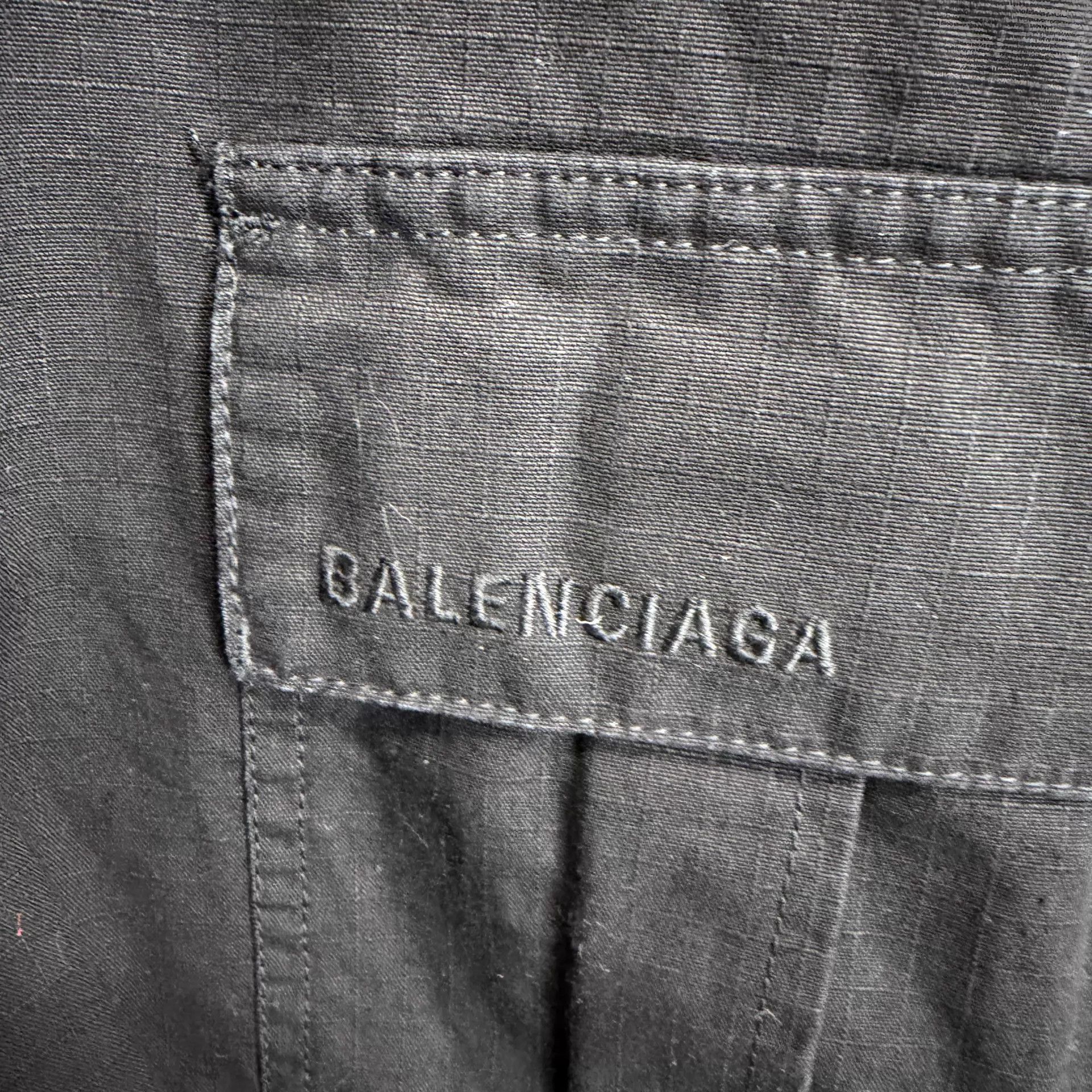 Balenciaga Balenciaga FW22 Men's Black Solid Color Low-Rise Cargo Pants Size US 32 / EU 48 - 5 Thumbnail
