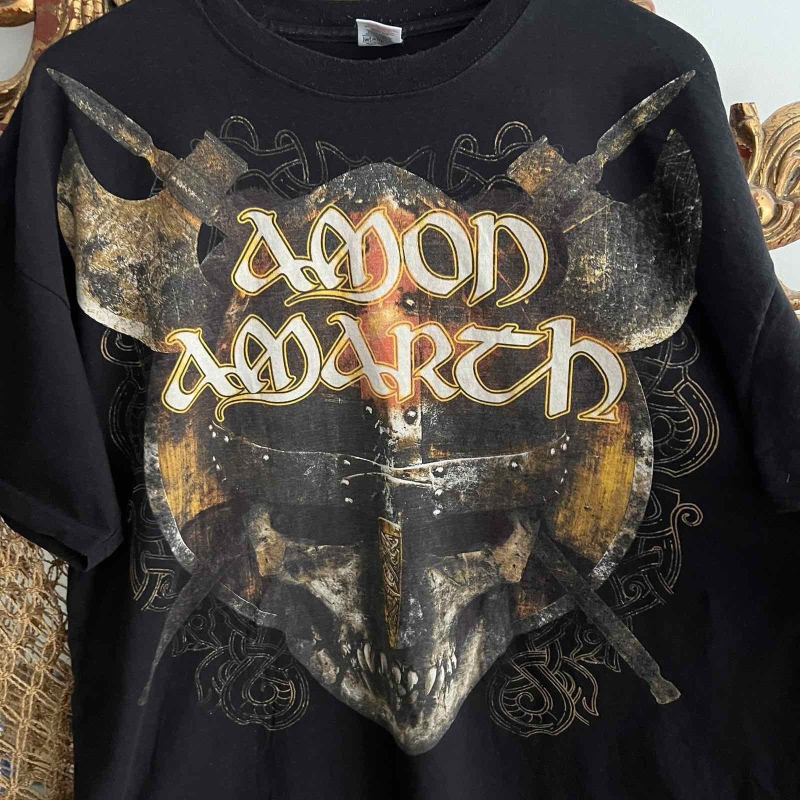 Band Tees Vintage 2000’s Amon Amarth Band T Shirt Sz XXL Size US XXL / EU 58 / 5 - 4 Thumbnail