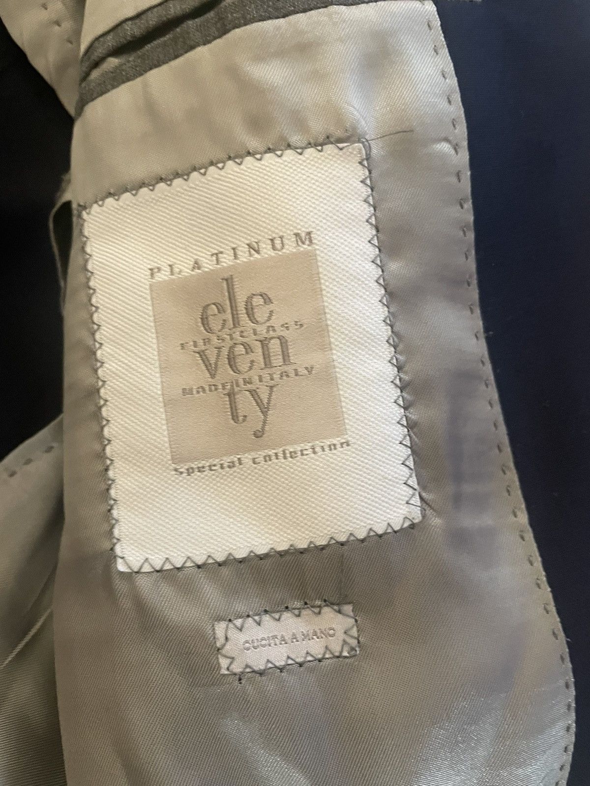 Eleventy Eleventy Milano Tick Pock Thread Jacket Size 42R - 11 Thumbnail