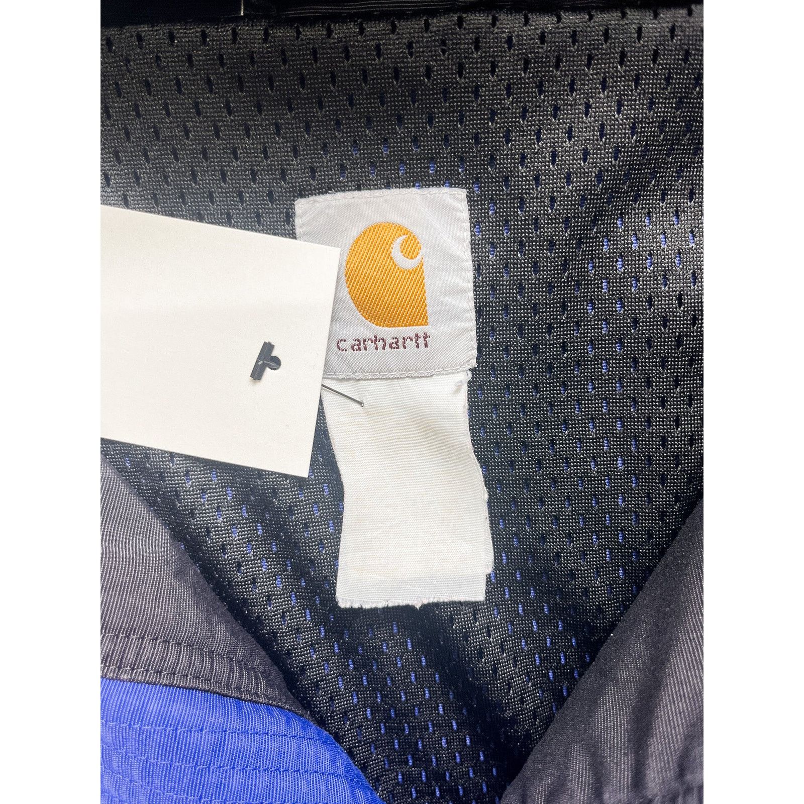 Carhartt Vintage 90s Carhartt Blue Hooded Jacket - Women's Large Size L / US 10 / IT 46 - 3 Thumbnail