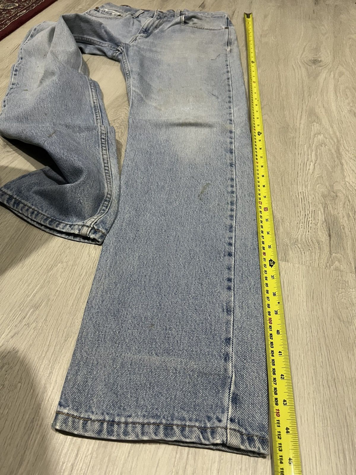 Levi's × Vintage Vintage Levi’s 505 Jeans Lighwash Straightleg Distressed Size US 30 / EU 46 - 8 Thumbnail