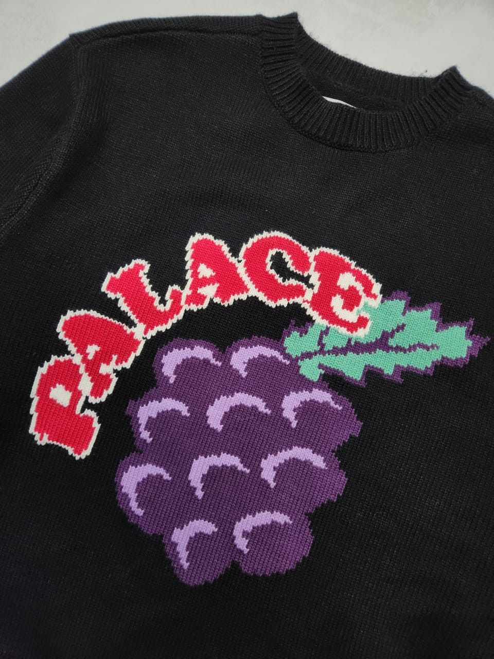 Palace Palace Grape Knit black sweater FW24 size M Size US M / EU 48-50 / 2 - 3 Thumbnail