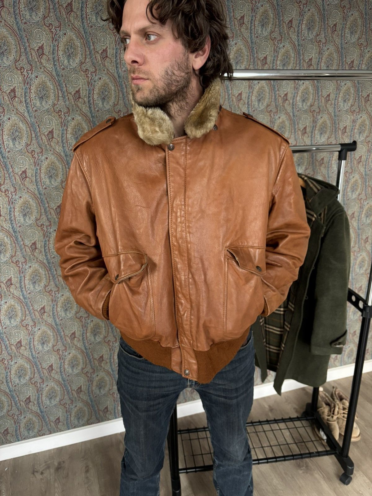 Schott Schott NYC Vintage Leather Flight Jacket Size US L / EU 52-54 / 3 - 11 Thumbnail