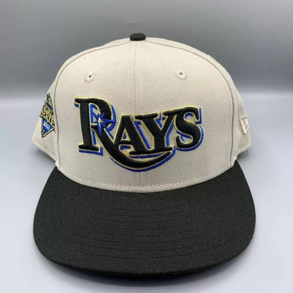 New Era Tampa Bay Rays Hat Men 7 1/2 59Fifty New Era Fitted Cap Size ONE SIZE - 2 Thumbnail