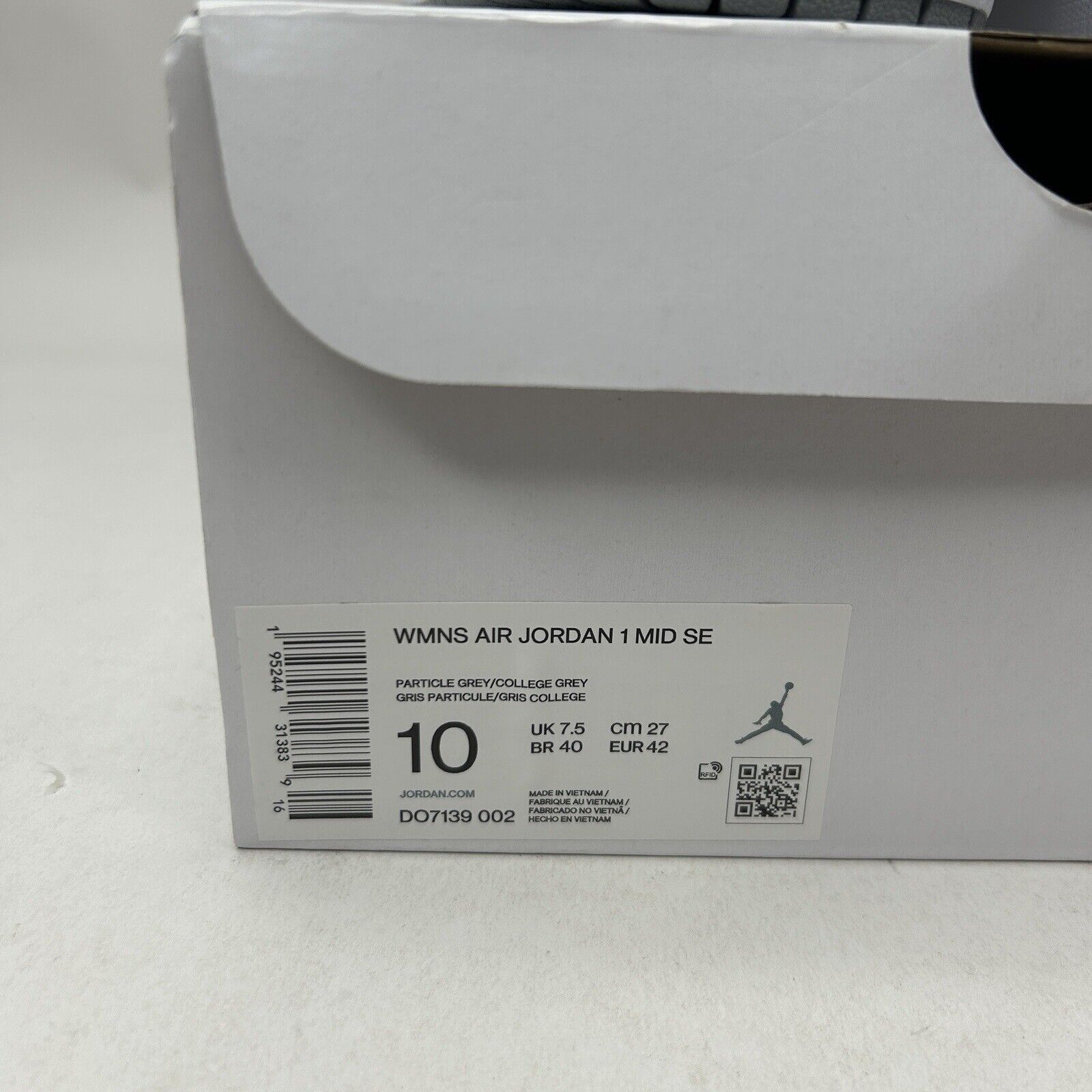 Jordan Brand Nike Air Jordan 1 Mid SE WMNS “Particle Grey/Fleece” 2023 Size US 10 / IT 40 - 5 Thumbnail
