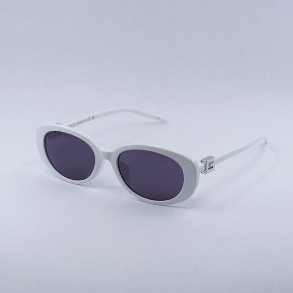 Gucci Gucci GG1684SA 006 Sunglasses White Oval Frame, Grey Lenses Size ONE SIZE - 1 Thumbnail