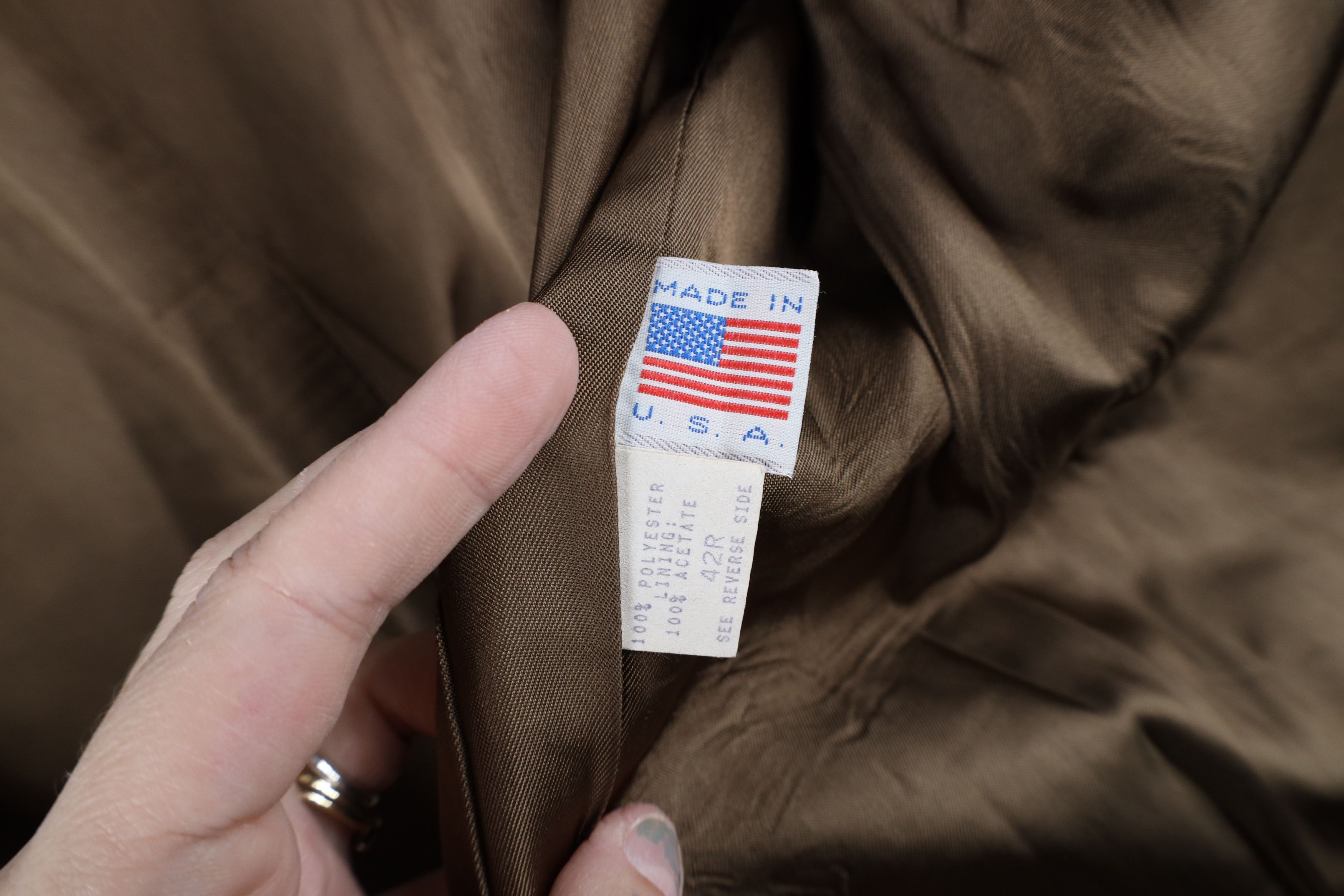 Vintage Vintage 90s Rockabilly Suit Coat Blazer Jacket Brown USA Size US XL / EU 56 / 4 - 11 Thumbnail
