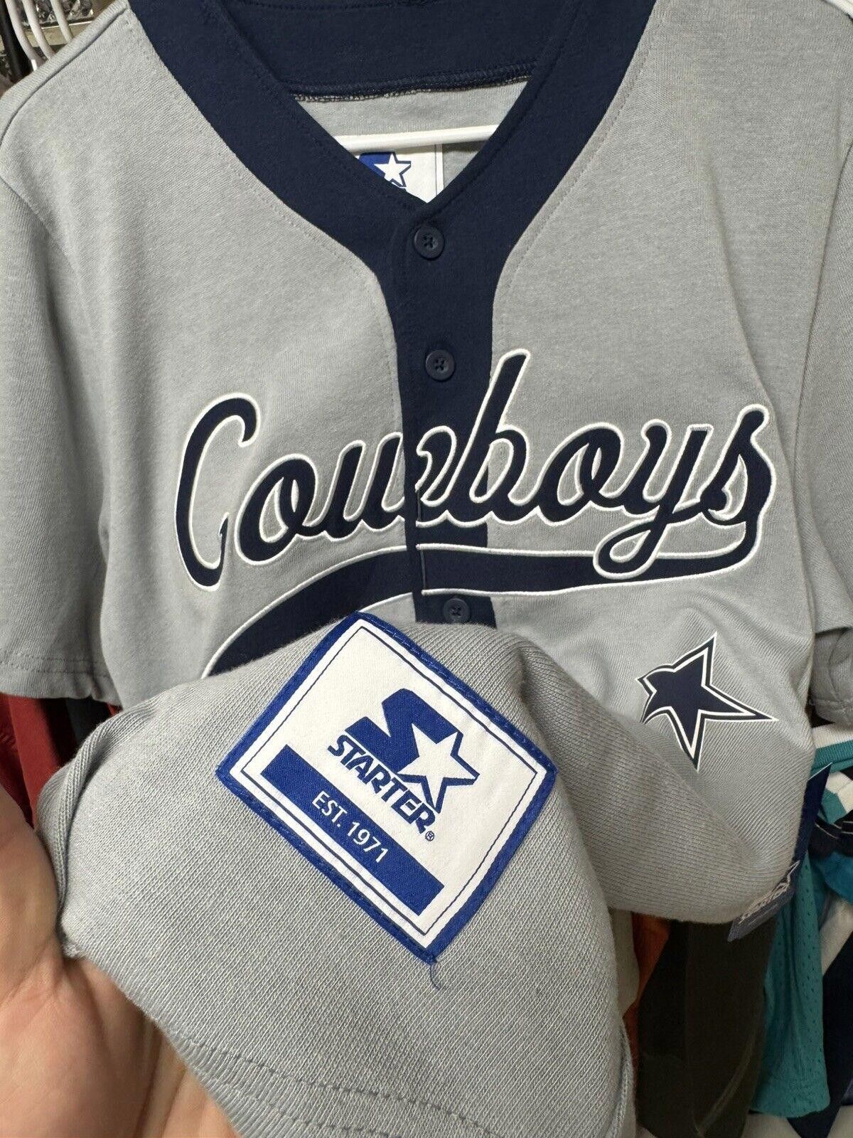 NFL × Starter Starter Dallas Cowboys Baseball Jersey Size Men’s X-Large Size US XL / EU 56 / 4 - 4 Thumbnail