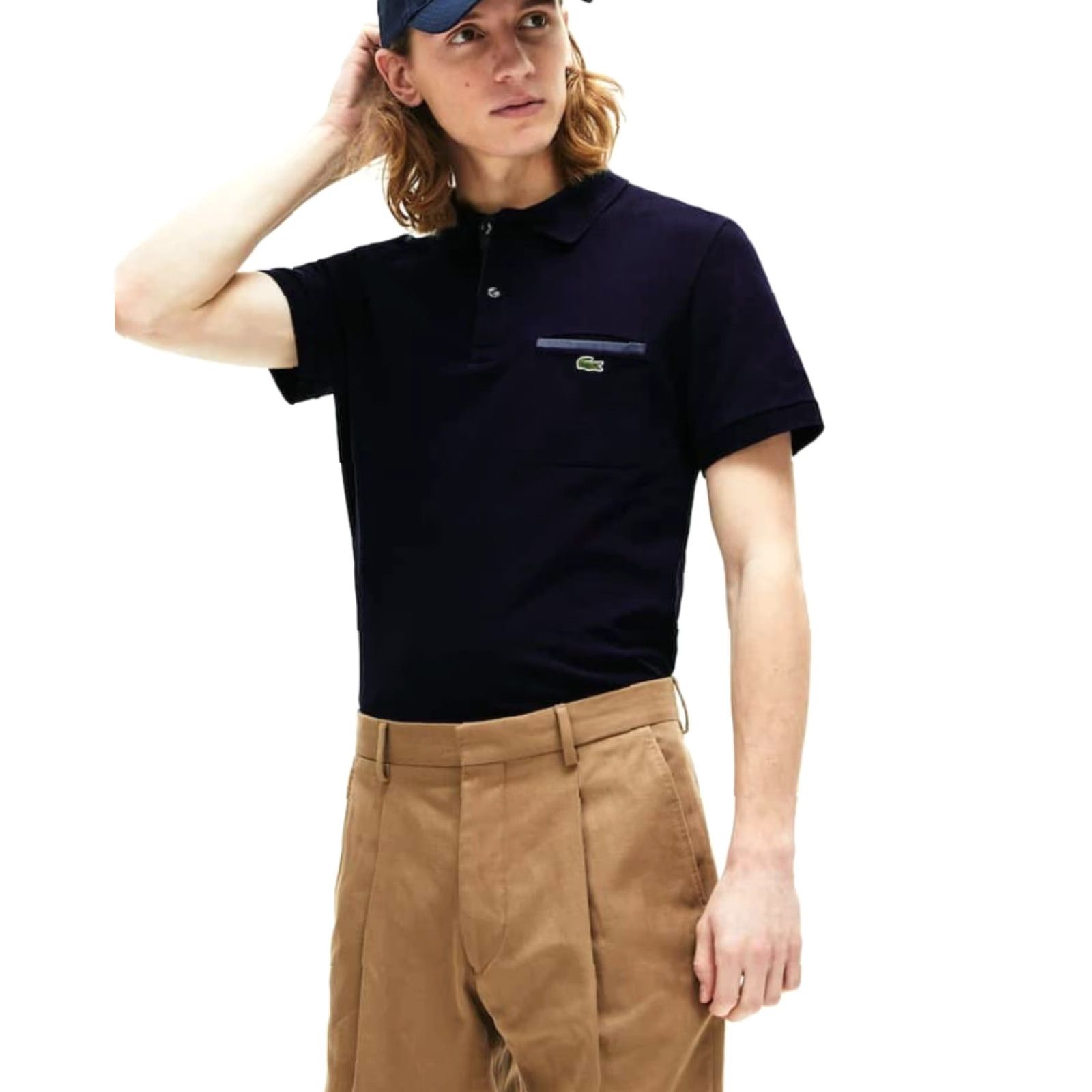 Lacoste Lacoste Polo T-Shirt Regular Fit Made In France Retro Dark Blue S Mens Size US S / EU 44-46 / 1 - 2 Thumbnail