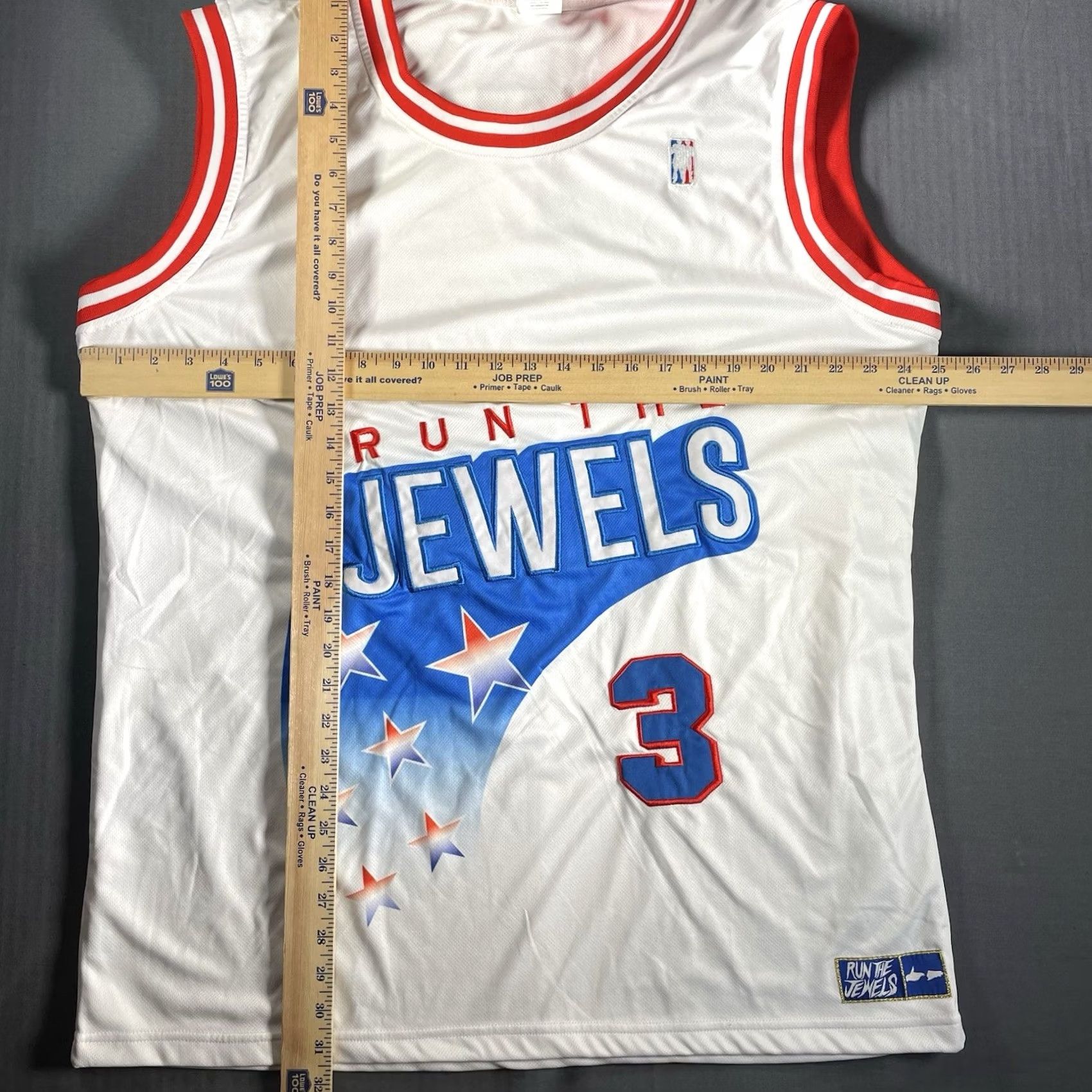 Vintage VINTAGE Run The Jewels Jersey Mens 2XL RTJ3 Basketball Official RTJ Merch White RARE Size US XXL / EU 58 / 5 - 2 Thumbnail