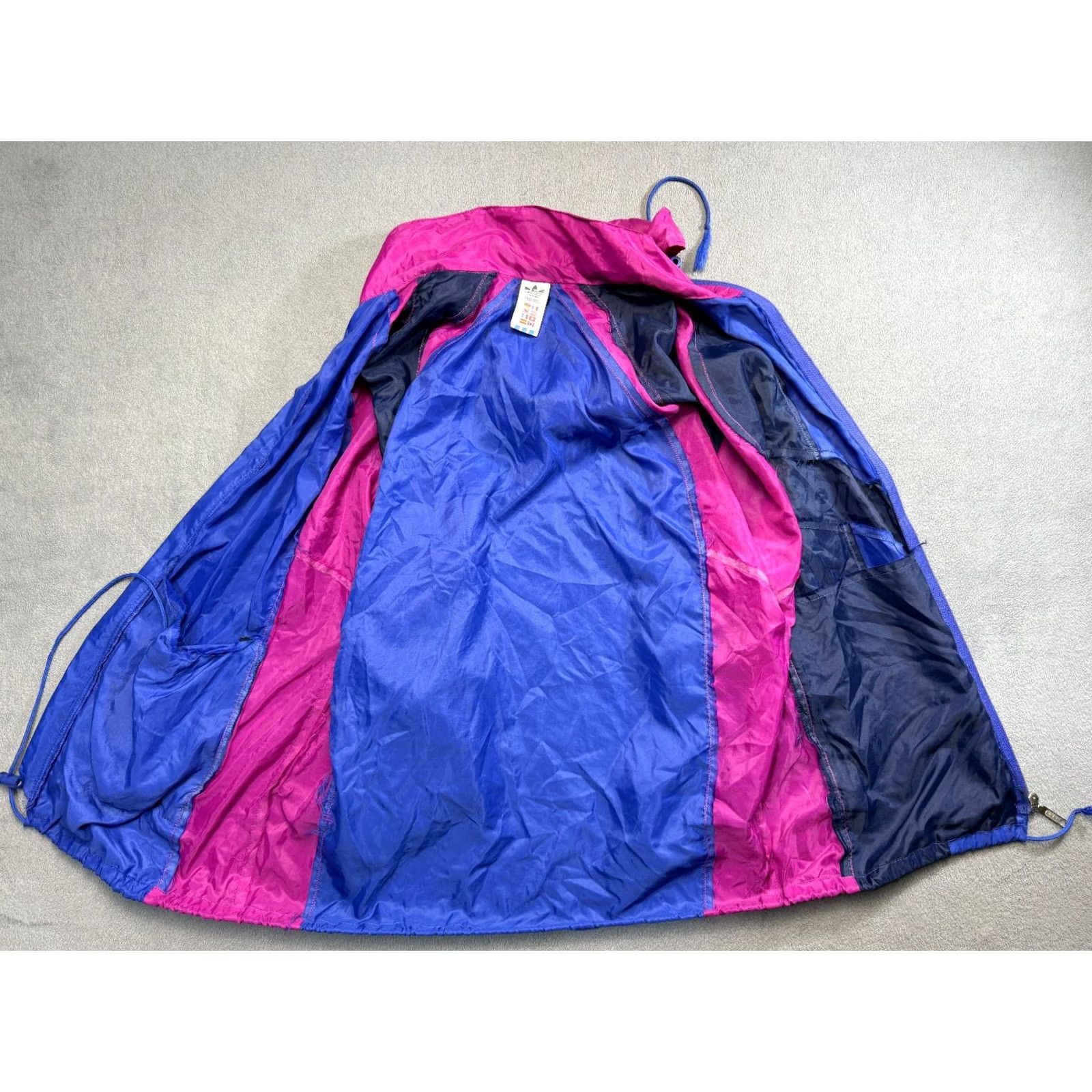 Adidas VINTAGE adidas Windbreaker Jacket Light Purple M Men Zip Tracksuit Top Size 40R - 2 Thumbnail