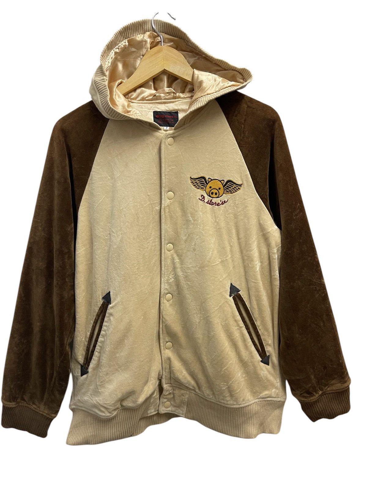 Japanese Brand STREETWEAR HOODIE FLEECE FLYING PIG ON TIGER Size US L / EU 52-54 / 3 - 2 Thumbnail