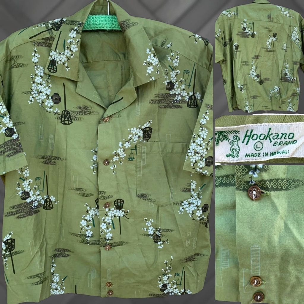 J Brand VINTAGE Hookano Brand made in Hawaii shirt Hawaiian asian tiki aloha size L Size US L / EU 52-54 / 3 - 1 Thumbnail