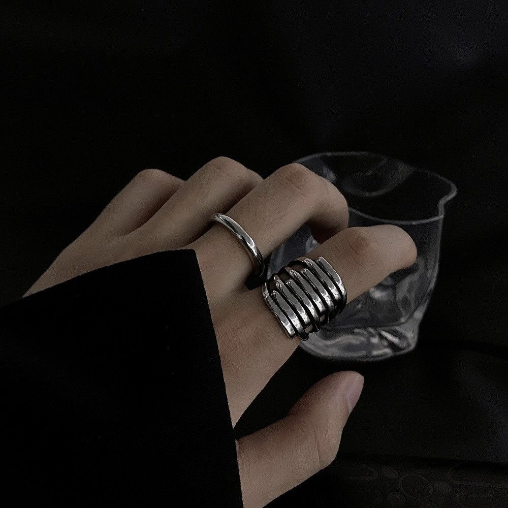 Jewelry Crazy Jewelry Rings Open Size Chrome Ring (Size 7-13) Size ONE SIZE - 1 Thumbnail