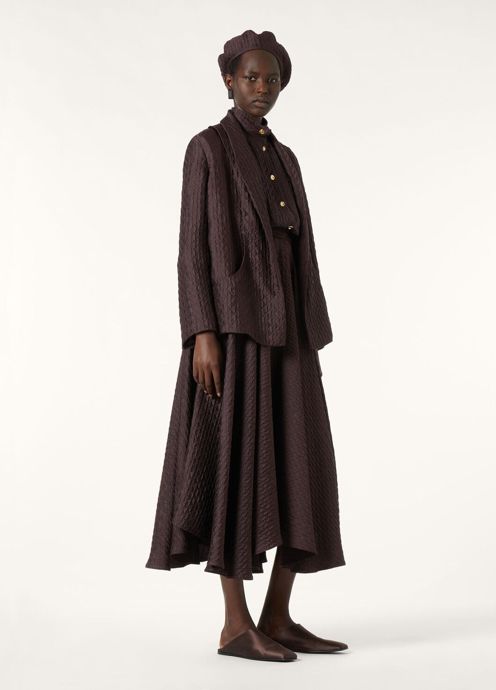 Loro Piana o1srvl11e0526 FAP2983 Annie Jacket in Dark Brown Size M / US 6-8 / IT 42-44 - 2 Thumbnail