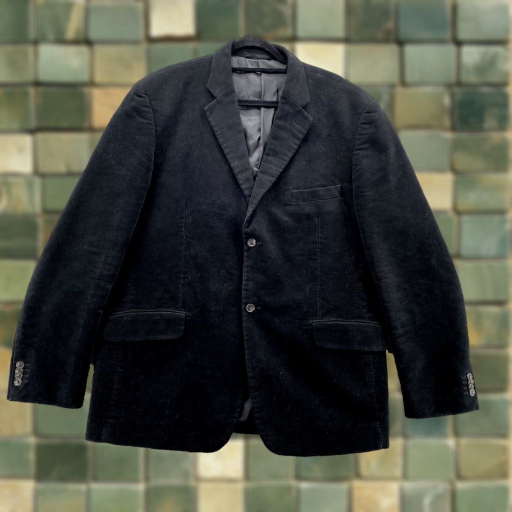 Rodd & Gunn Blazer 112/42R Black on Black Jacket Italian Cotton Sport Coat Men's