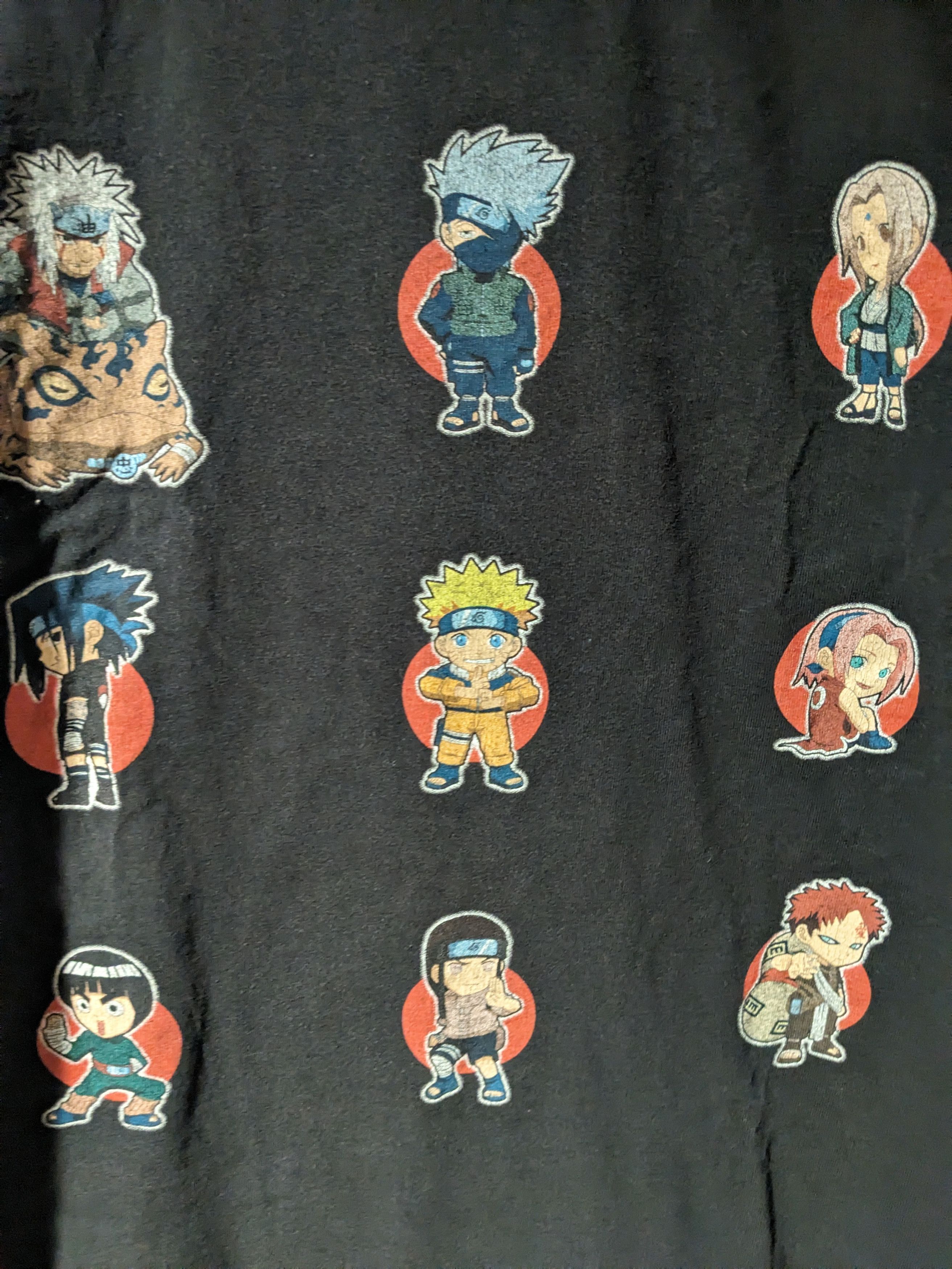 Cartoon Network × Vintage Vintage 2002 Naruto Anime Chibi Black Large T-Shirt Size US L / EU 52-54 / 3 - 2 Thumbnail