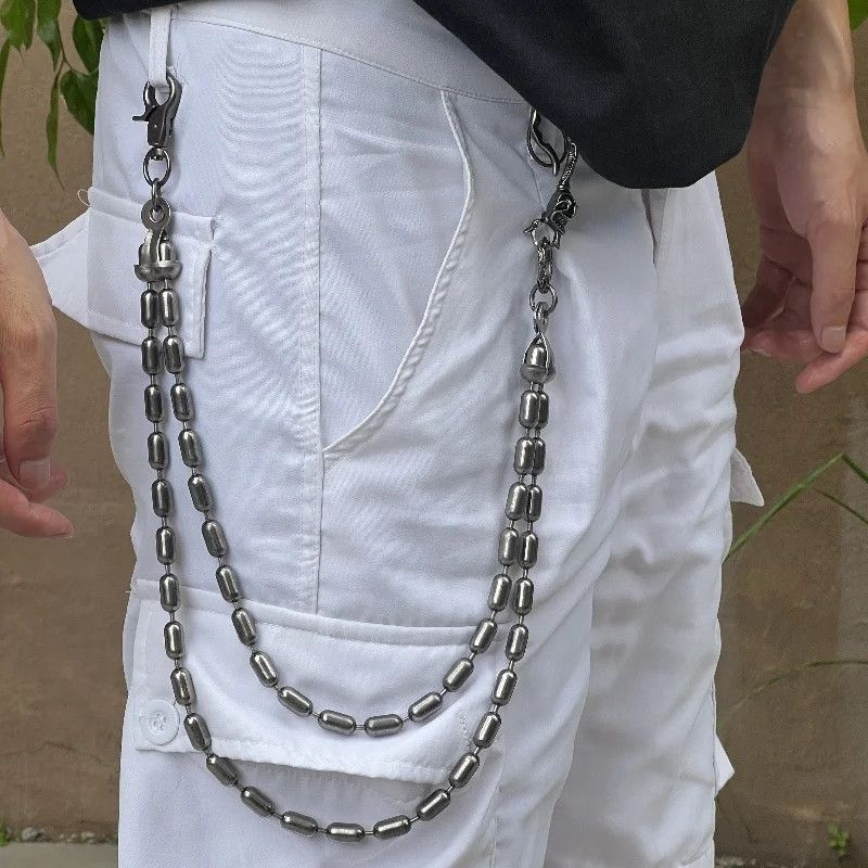 Jewelry Clamp Skeleton Beads Biker Chain Size ONE SIZE - 1 Thumbnail