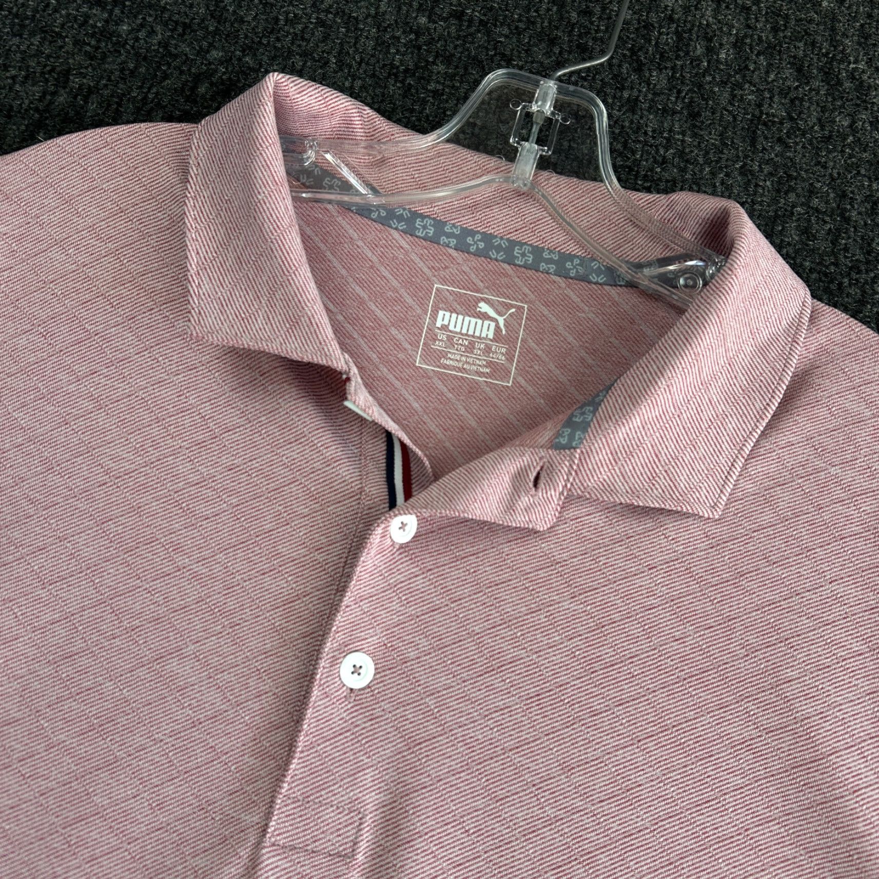 Puma PUMA Golf Field Polo Shirt Mens XXL Light Maroon Polo Shirt Athletic Golf PUMA Outdoor Preppy Sports 2XL Red Mens Size US XXL / EU 58 / 5 - 5 Thumbnail