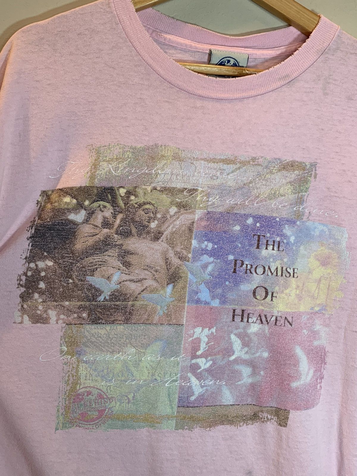 Vintage RARE* Vintage 90’s The Promise Of Heaven Art God Jesus Shirt Size US L / EU 52-54 / 3 - 2 Thumbnail