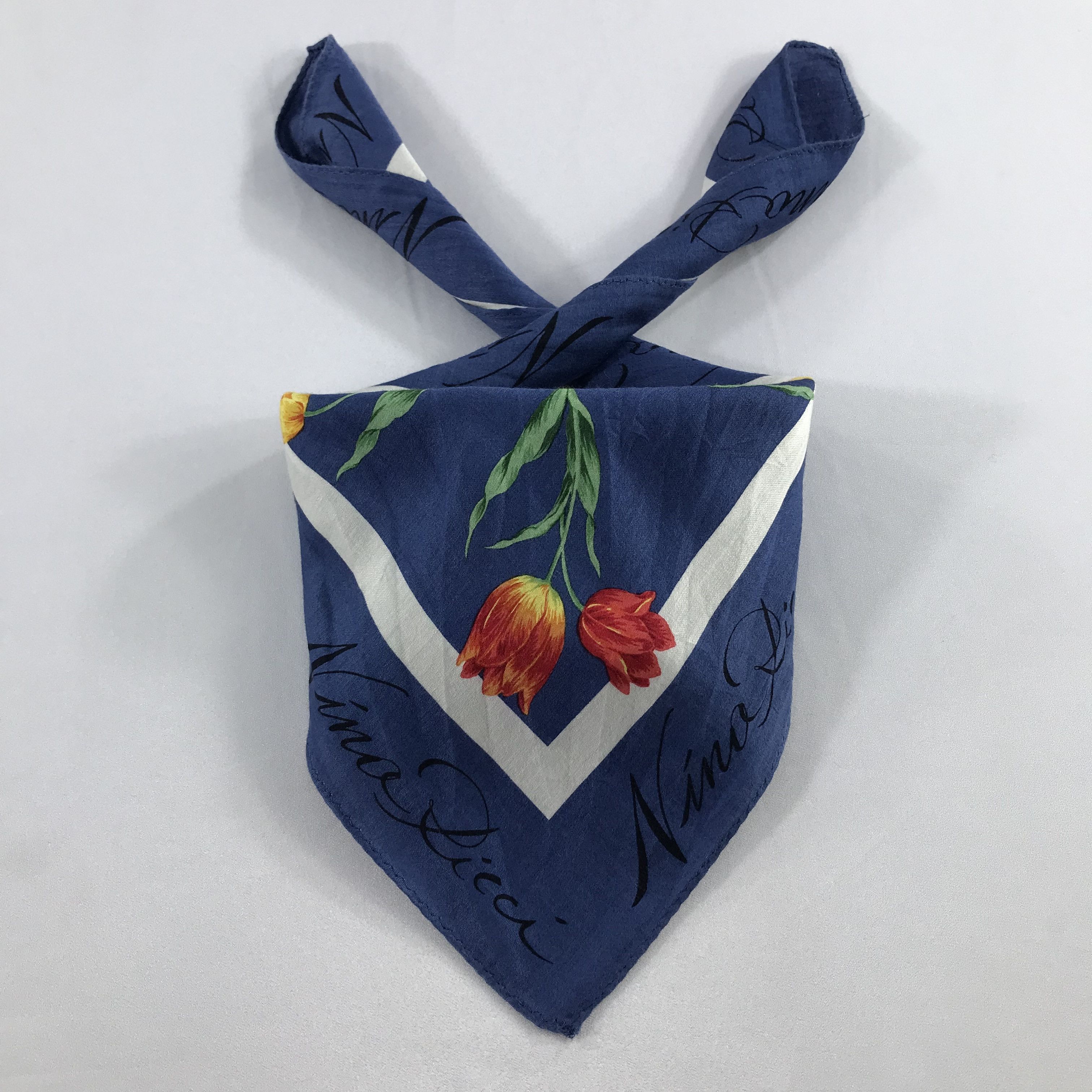 Nina Ricci × Vintage Nina Ricci Bandana / Handkerchief / Neckerchief - S2362 Size ONE SIZE - 3 Thumbnail