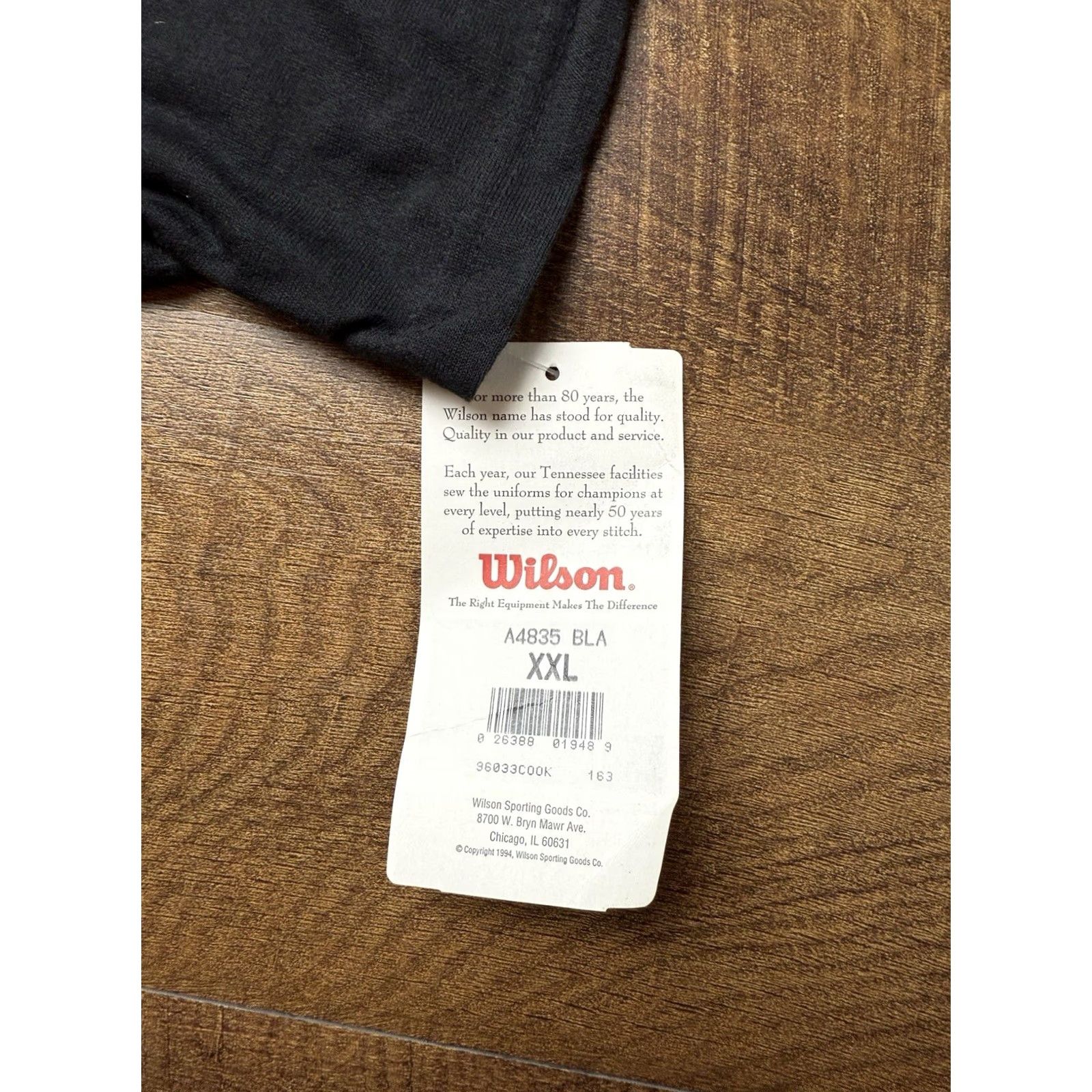 Wilson VINTAGE Wilson Polo Shirt Tennis Men’s 2XL Short Sleeve Black Cotton Polyester USA 70s 80s Deadstock Size US XXL / EU 58 / 5 - 5 Thumbnail