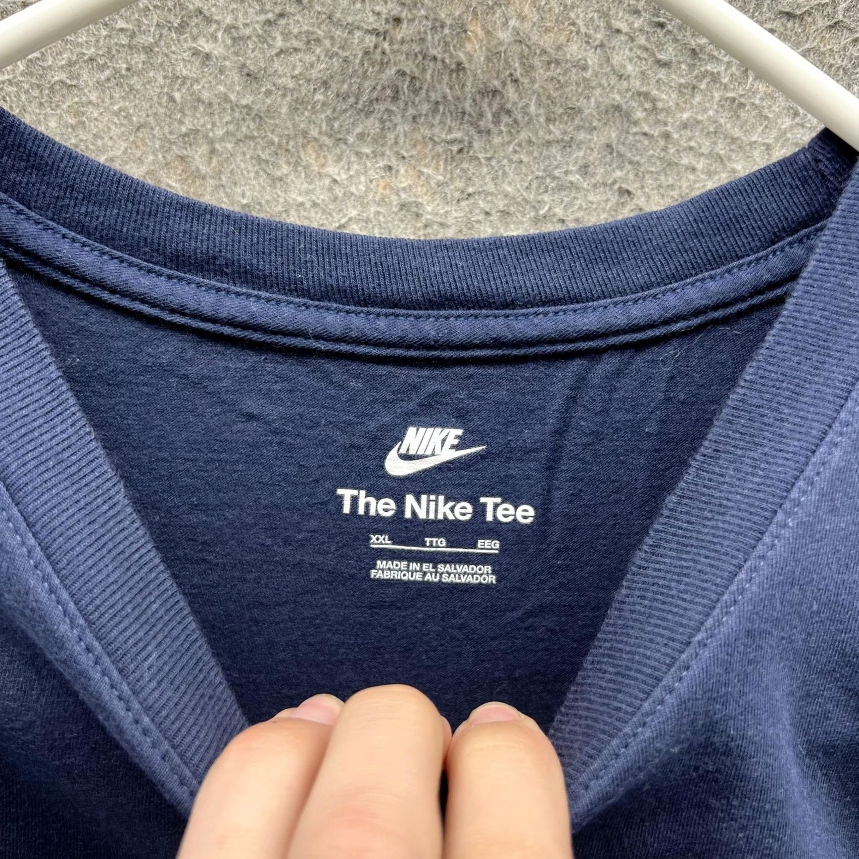 Nike Nike Shirt Mens 2XL Navy Just Do It Swoosh Graphic T-Shirt Sports Back Graphic Size US XXL / EU 58 / 5 - 2 Thumbnail