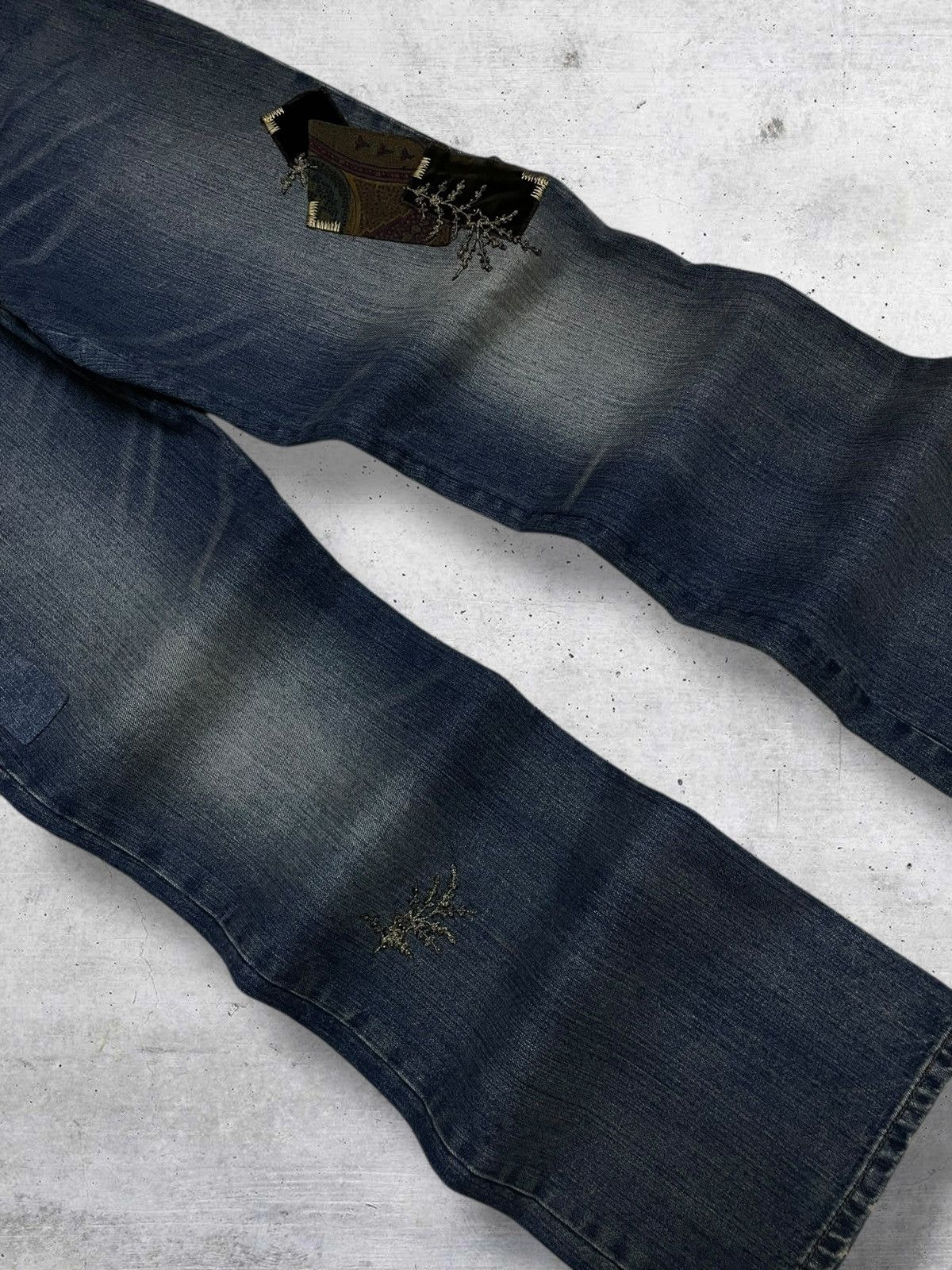 Ralph Lauren RALPH LAUREN 1990S DESIGNER FLARE PATCHWORK 0G STREET DENIM Size US 32 / EU 48 - 4 Thumbnail