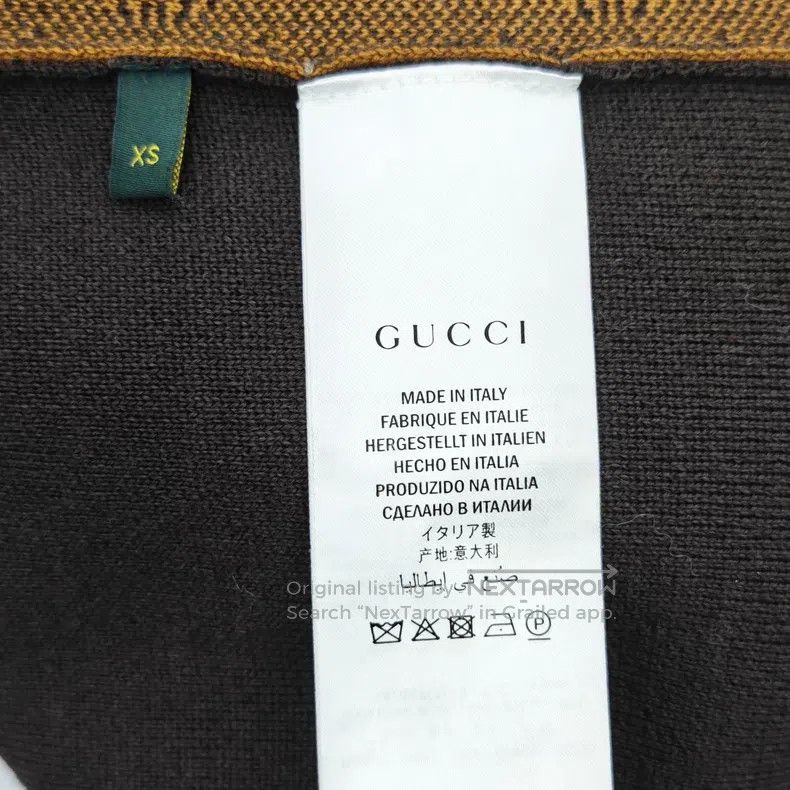 Gucci Gucci Full-print logo Millard colour woollen sweater Size US XS / EU 42 / 0 - 4 Thumbnail
