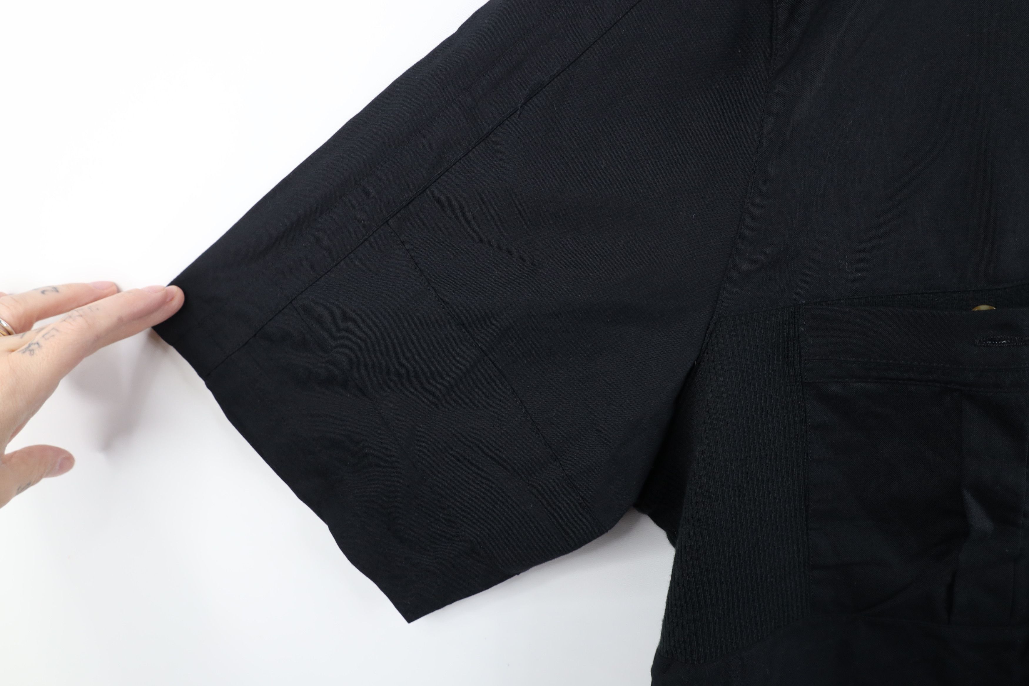 Vintage Vintage 90s Streetwear Collared Pullover Polo Shirt Black Size US XXL / EU 58 / 5 - 10 Thumbnail