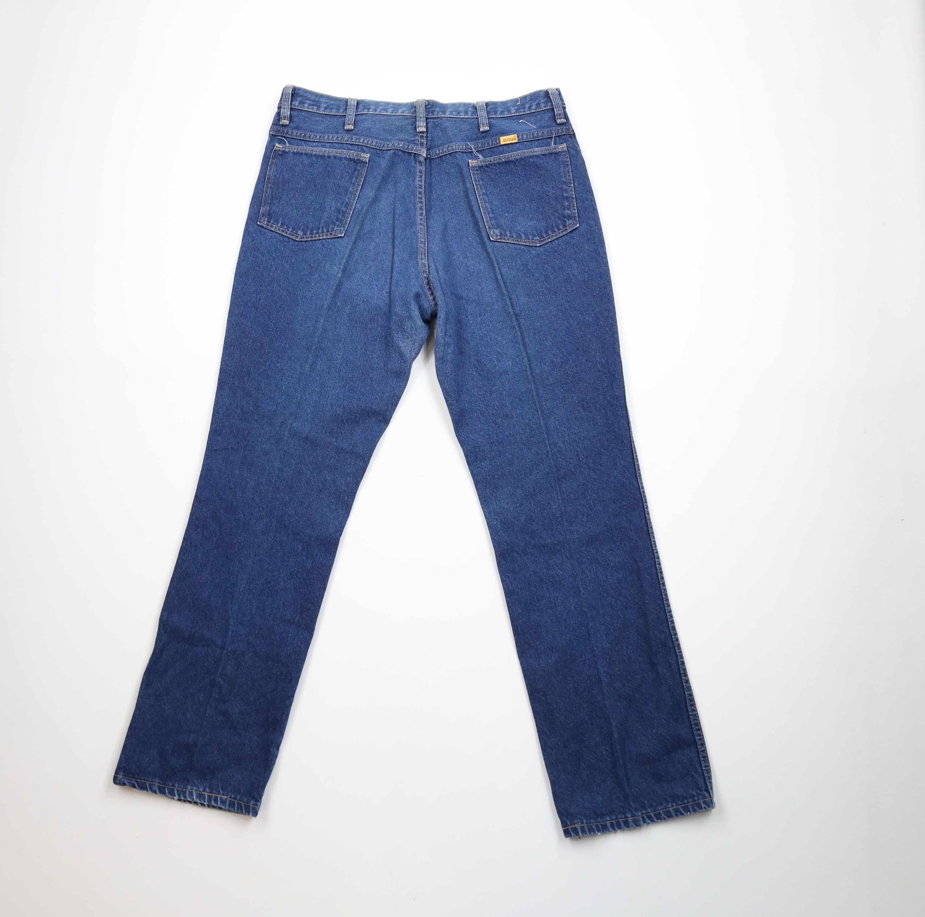 Vintage Vintage 90s Streetwear Straight Leg Denim Jeans Blue USA Size US 36 / EU 52 - 11 Thumbnail